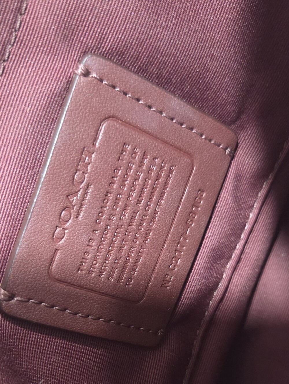 Coach Signature Canvas Crossbody Bag in Pink - Picture 8 of 12